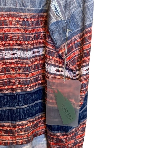 Forever 21 Contemporary Womens XS Multicolor Oversized Patterned Tank Top NEW - Picture 4 of 8